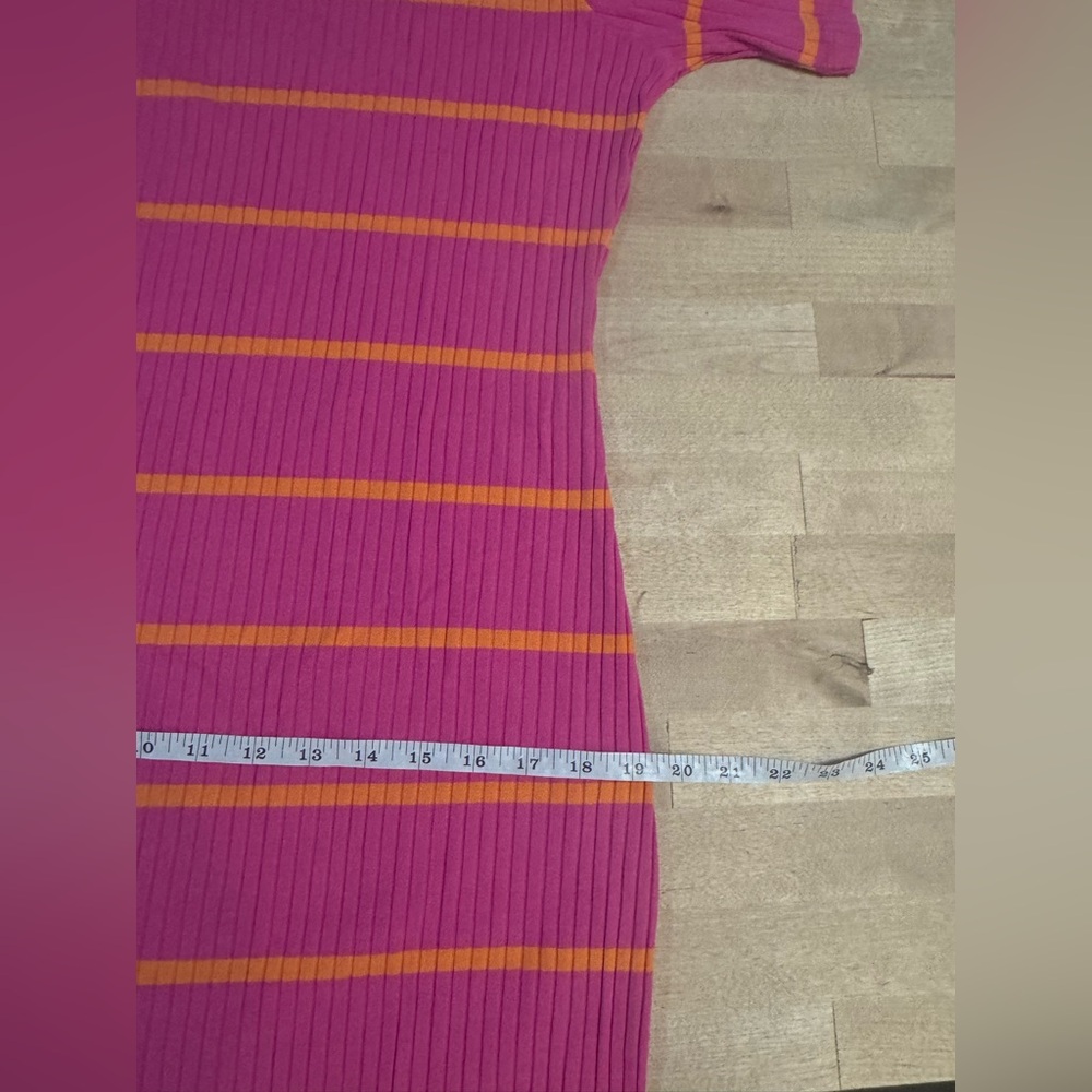 NWT Sanctuary Must Have Pink and Orange Striped Dress 1X - Picture 15 of 16